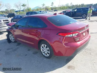 2024 Toyota Corolla LE with VIN 5YFB4MDE2RP158157, listed as a IAAI auction lot 41534771 with 3,365 mi miles. Bid and sale history available at carsss.com. Image 3.