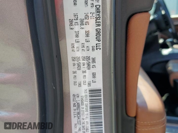 2011 Jeep Grand Cherokee Overland with VIN 1J4RR6GT8BC641537, listed as a Copart auction lot 61506215 with 149,616 mi miles and Clean title. Bid and sale history available at DreamBid. Image 13.