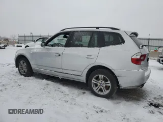2005 BMW X3 3.0i with VIN WBXPA93445WD07826, listed as a Copart auction lot 88042075 with 0 mi miles and Salvage Title. Bid and sale history available at carsss.com. Image 2.