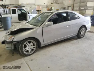 2001 Honda Civic EX with VIN 1HGEM21921L040519, listed as a Copart auction lot 52630005 with 0 mi miles and Salvage Title. Bid and sale history available at carsss.com. Image 1.