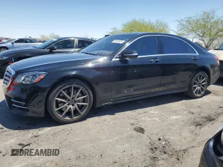2018 Mercedes-Benz S 560 z VIN WDDUG8DB7JA407001, wystawiony jako Copart lot #56316635 z przebiegiem 109 592 mil mil oraz Szkoda całkowita • Salvage title. Historia ofert i sprzedaży dostępna na DreamBid. Obrazek 1.
