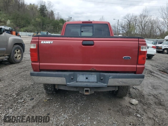 2004 Ford Ranger XL Fleet with VIN 1FTZR45E14PB65707, listed as a Copart auction lot 50123165 with 111,409 mi miles and Salvage title. Bid and sale history available at DreamBid. Image 6.