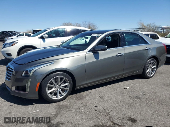 2017 Cadillac CTS Sedan Luxury RWD with VIN 1G6AR5SX8H0155623, listed as a Copart auction lot 50257855 with 75,877 mi miles and Salvage Title. Bid and sale history available at carsss.com. Image 1.