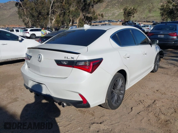 2021 Acura ILX w/Premium/A-SPEC Package with VIN 19UDE2F80MA002540, listed as a IAAI auction lot 41632288 with 61,884 mi miles. Bid and sale history available at carsss.com. Image 4.