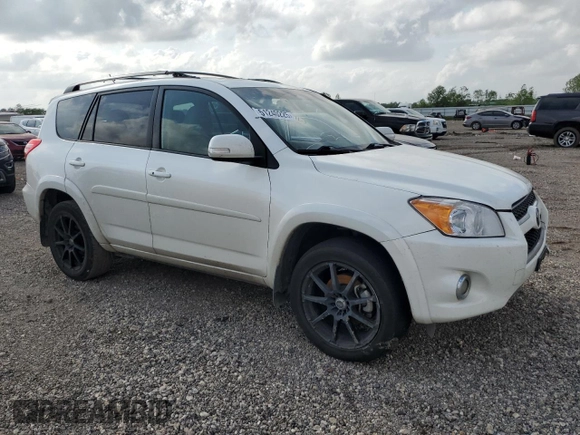 2012 Toyota RAV4 Limited with VIN 2T3DK4DV5CW072496, listed as a Copart auction lot 51240225 with 0 mi miles and Salvage Title. Bid and sale history available at carsss.com. Image 4.