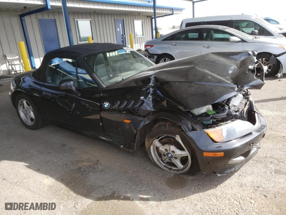 1996 BMW 3-Series Z3 with VIN 4USCH7328TLB69422, listed as a Copart auction lot 48329065 with 113,187 mi miles and Salvage Title. Bid and sale history available at carsss.com. Image 4.