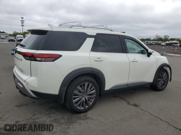 2023 Nissan Pathfinder SL z VIN 5N1DR3CD3PC261392, wystawiony jako Copart lot #58094345 z przebiegiem 50 360 mil mil oraz Szkoda całkowita • Salvage title. Historia ofert i sprzedaży dostępna na DreamBid. Obrazek 3.