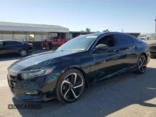 2020 Honda Accord Sport z VIN 1HGCV1F30LA014843, wystawiony jako Copart lot #60573075 z przebiegiem 117 847 mil mil oraz Szkoda całkowita • Salvage title. Historia ofert i sprzedaży dostępna na DreamBid. Obrazek 1.