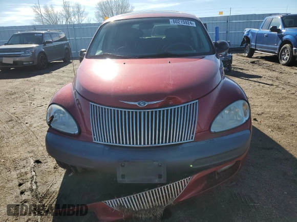 2001 Chrysler PT Cruiser with VIN 3C8FY4BB01T592155, listed as a Copart auction lot 80215924 with 129,971 mi miles and Clean Title. Bid and sale history available at DreamBid. Image 5.