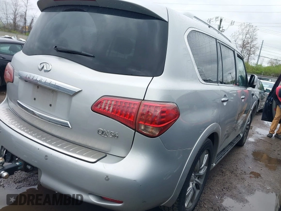 2013 Infiniti QX56 with VIN JN8AZ2NC5D9350478, listed as a IAAI auction lot 41918426 with Not provided miles and . Bid and sale history available at DreamBid. Image 4.