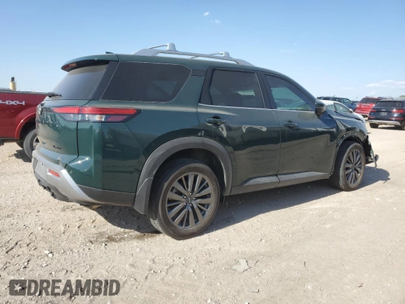 2024 Nissan Pathfinder SL with VIN 5N1DR3CDXRC252174, listed as a Copart auction lot 46054675 with 10,589 mi miles and Salvage title. Bid and sale history available at DreamBid. Image 3.