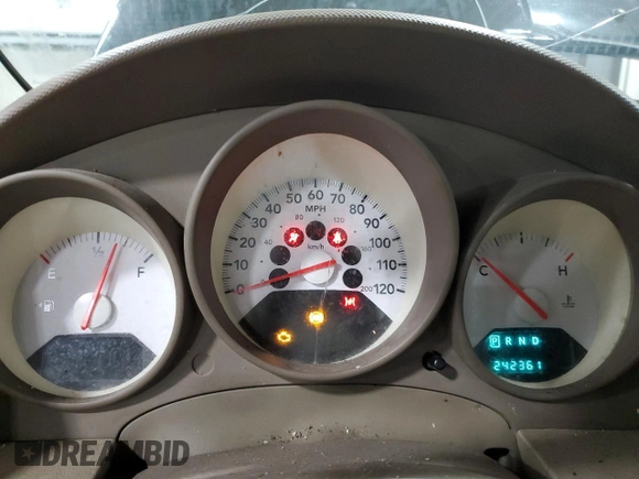 2008 Dodge Caliber SE z VIN 1B3HB28B58D717630, wystawiony jako Copart lot #46232175 z przebiegiem 242 361 mil mil oraz Nie do naprawy • Non repairable. Historia ofert i sprzedaży dostępna na DreamBid. Obrazek 9.