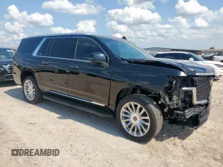 2023 Cadillac Escalade z VIN 1GYS3KKL9PR262067, wystawiony jako Copart lot #59101095 z przebiegiem 43 884 mil mil oraz Szkody całkowita. Historia ofert i sprzedaży dostępna na DreamBid. Obrazek 4.