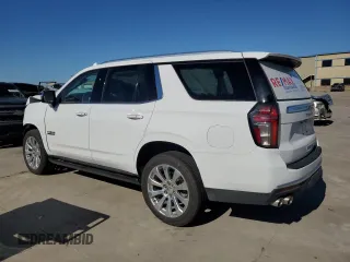 2023 Chevrolet Tahoe Premier with VIN 1GNSKSKD3PR144704, listed as a Copart auction lot 50347615 with 48,937 mi miles and Salvage title. Bid and sale history available at DreamBid. Image 2.