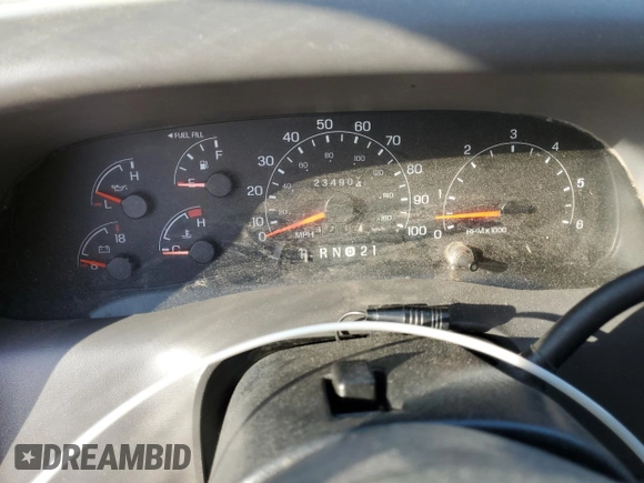 2001 Ford Super Duty F-250 XL with VIN 1FTNW20L81ED32802, listed as a Copart auction lot 75545964 with 234,904 mi miles and Clean Title. Bid and sale history available at carsss.com. Image 9.