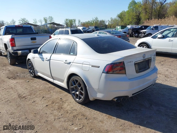 2008 Acura TL Type-S with VIN 19UUA76538A042552, listed as a IAAI auction lot 41973745 with 141,295 mi miles. Bid and sale history available at carsss.com. Image 3.