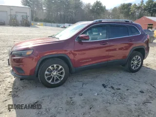 2019 Jeep Cherokee Latitude Plus with VIN 1C4PJMLB3KD258637, listed as a Copart auction lot 50586715 with 49,123 mi miles and Salvage Title. Bid and sale history available at carsss.com. Image 1.