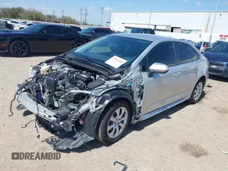 2020 Toyota Corolla LE with VIN JTDEPRAE0LJ114241, listed as a IAAI auction lot 41762404 with 44,571 mi miles. Bid and sale history available at carsss.com. Image 2.
