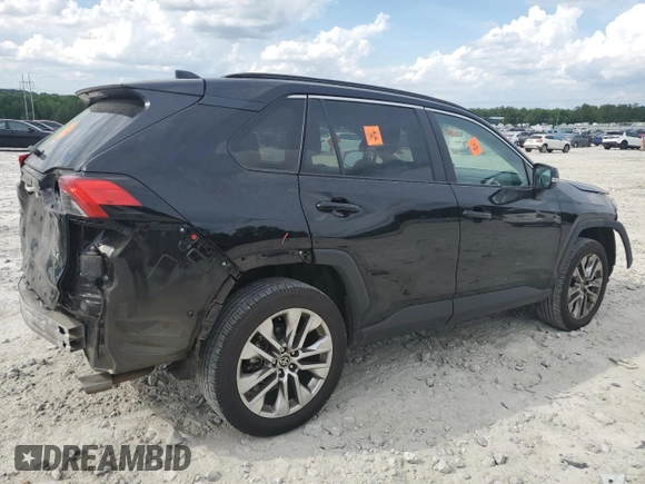 2021 Toyota RAV4 XLE Premium with VIN 2T3C1RFV9MW162776, listed as a Copart auction lot 55336675 with 79,060 mi miles and Salvage title. Bid and sale history available at DreamBid. Image 3.