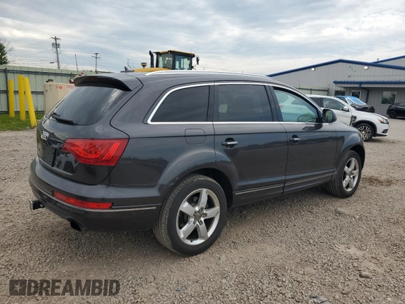 2013 Audi Q7 Premium Plus with VIN WA1LGAFE1DD012846, listed as a Copart auction lot 63091715 with 145,250 mi miles and Clean title. Bid and sale history available at DreamBid. Image 3.