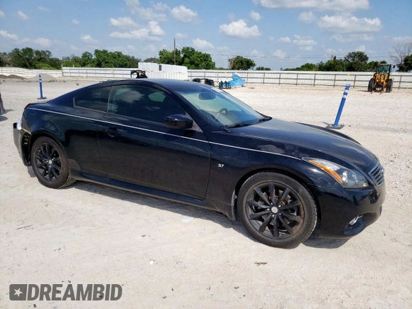 2014 Infiniti Q60 Journey with VIN JN1CV6EK7EM111921, listed as a Copart auction lot 59784965 with 119,379 mi miles and Salvage title. Bid and sale history available at DreamBid. Image 4.