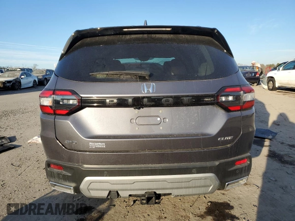 2023 Honda Pilot Elite with VIN 5FNYG1H82PB046598, listed as a Copart auction lot 42170175 with 35,894 mi miles and Salvage Title. Bid and sale history available at carsss.com. Image 6.