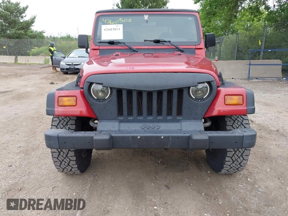 1999 Jeep Wrangler SE with VIN 1J4FY29P2XP459525, listed as a IAAI auction lot 42603011 with 258,297 mi miles and . Bid and sale history available at DreamBid. Image 6.