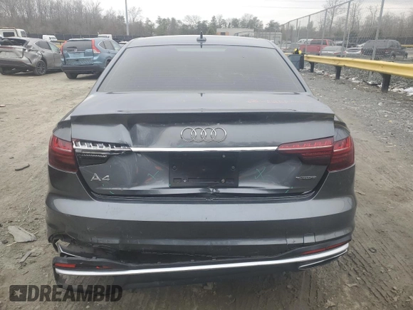 2020 Audi A4 Premium with VIN WAUDNAF48LN014719, listed as a Copart auction lot 43720865 with Not provided miles and Salvage title. Bid and sale history available at DreamBid. Image 6.