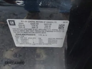 2015 Chevrolet Equinox LS with VIN 2GNALAEK7F6390016, listed as a IAAI auction lot 41932977 with 156,100 mi miles. Bid and sale history available at carsss.com. Image 9.