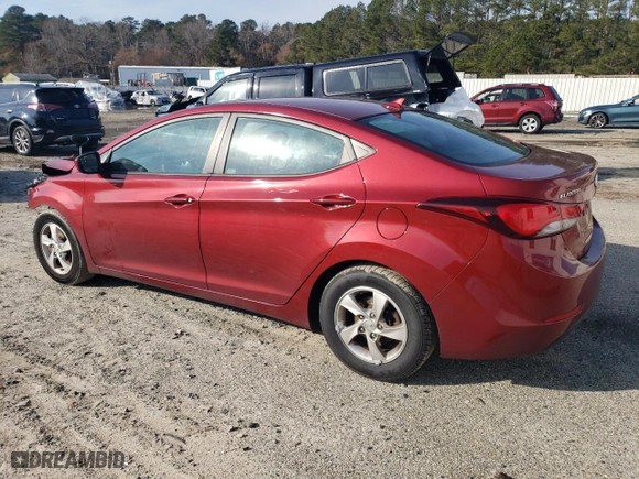 2014 Hyundai Elantra SE with VIN 5NPDH4AE6EH467946, listed as a Copart auction lot 84620344 with 104,711 mi miles and Salvage Title. Bid and sale history available at carsss.com. Image 2.