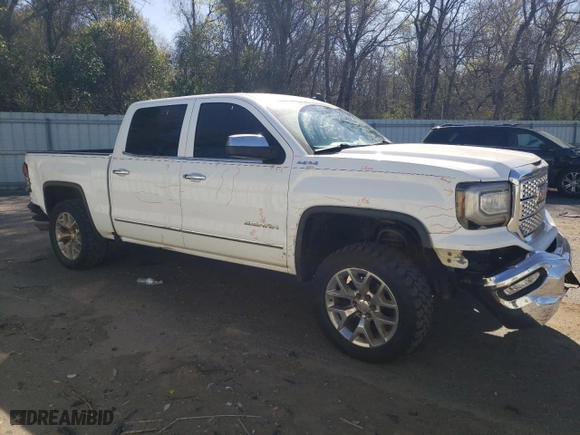 2018 GMC Sierra 1500 SLT with VIN 3GTU2NEJ4JG268573, listed as a Copart auction lot 49394095 with 157,101 mi miles and Salvage Title. Bid and sale history available at carsss.com. Image 4.