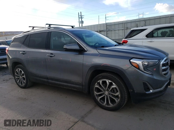 2020 GMC Terrain SLT with VIN 3GKALVEX6LL345320, listed as a Copart auction lot 84639284 with 57,412 mi miles and Salvage Title. Bid and sale history available at DreamBid. Image 4.