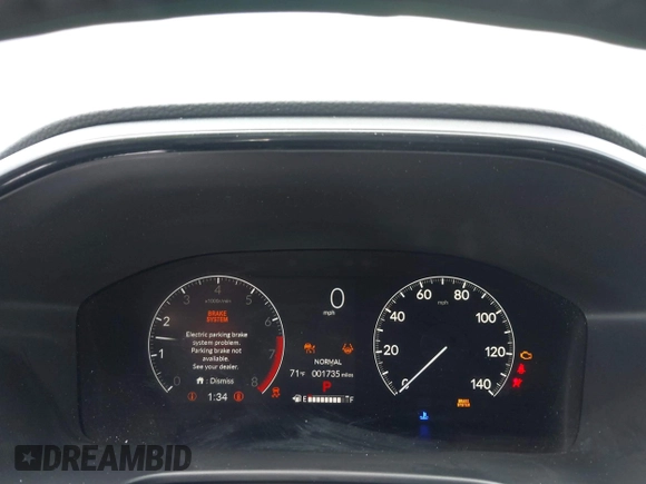 2025 Honda CR-V EX-L with VIN 2HKRS4H73SH422036, listed as a IAAI auction lot 42070807 with 1,735 mi miles and . Bid and sale history available at DreamBid. Image 7.