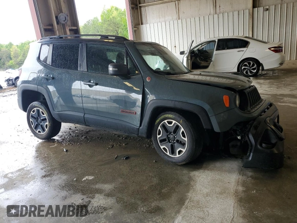2016 Jeep Renegade Trailhawk with VIN ZACCJBCT6GPD51673, listed as a Copart auction lot 56514105 with 70,891 mi miles and Salvage title. Bid and sale history available at DreamBid. Image 4.