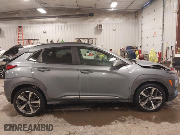 2021 Hyundai Kona Ultimate with VIN KM8K5CA55MU686696, listed as a IAAI auction lot 41347527 with 38,750 mi miles. Bid and sale history available at carsss.com. Image 13.
