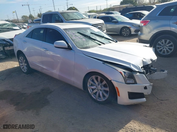 2017 Cadillac ATS Sedan RWD with VIN 1G6AA5RX0H0187852, listed as a IAAI auction lot 41143275 with 158,825 mi miles. Bid and sale history available at carsss.com. Image 1.