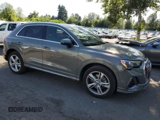 2020 Audi Q3 S line Premium with VIN WA1DECF35L1032280, listed as a Copart auction lot 58786915 with 48,006 mi miles and Salvage title. Bid and sale history available at DreamBid. Image 4.