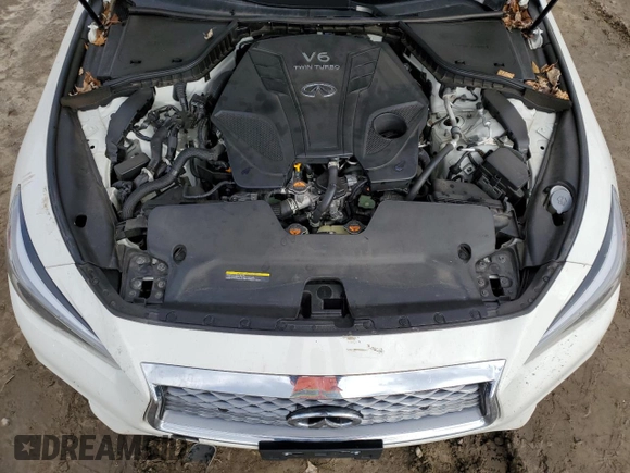 2021 Infiniti Q50 Luxe with VIN JN1EV7BP9MM705892, listed as a Copart auction lot 58545575 with Not provided miles and Salvage title. Bid and sale history available at DreamBid. Image 11.