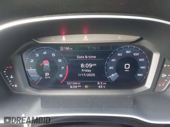 2019 Audi Q3 Premium with VIN WA1AECF33K1079468, listed as a IAAI auction lot 41340687 with 53,134 mi miles and . Bid and sale history available at DreamBid. Image 7.