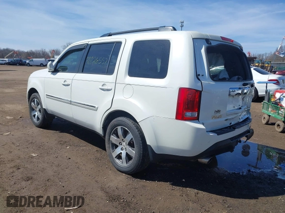 2013 Honda Pilot Touring with VIN 5FNYF3H9XDB006353, listed as a IAAI auction lot 41826557 with 174,552 mi miles and . Bid and sale history available at DreamBid. Image 3.