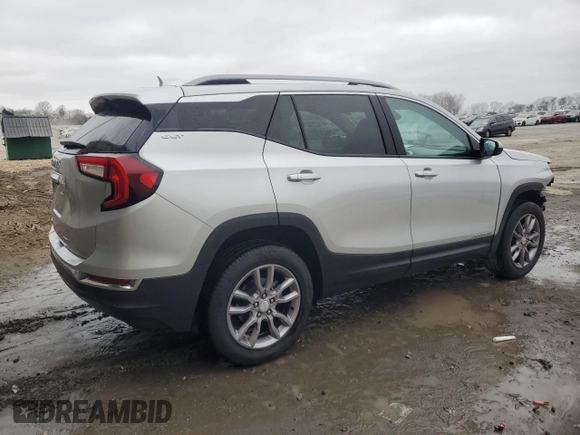 2022 GMC Terrain SLT with VIN 3GKALVEVXNL105396, listed as a Copart auction lot 47887565 with 50,693 mi miles and Clean Title. Bid and sale history available at carsss.com. Image 3.