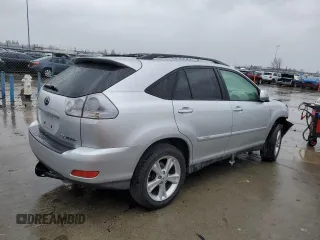 2008 Lexus RX 400h with VIN JTJGW31U482008809, listed as a Copart auction lot 43714545 with Not Provided miles and Salvage Title. Bid and sale history available at DreamBid. Image 3.