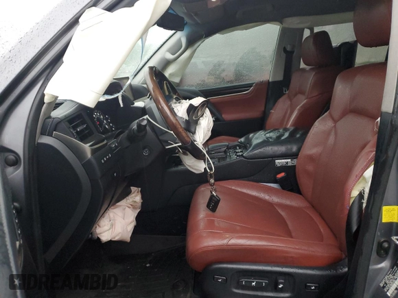 2016 Lexus LX 570 with VIN JTJHY7AX0G4192598, listed as a Copart auction lot 51861185 with 118,710 mi miles and Salvage Title. Bid and sale history available at DreamBid. Image 7.