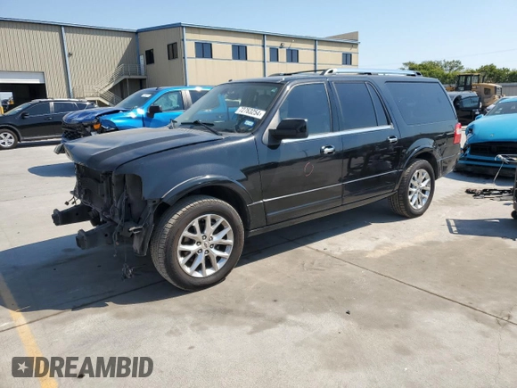 2015 Ford Expedition Max Limited with VIN 1FMJK1KT7FEF30341, listed as a Copart auction lot 72763254 with 130,955 mi miles and Salvage Title. Bid and sale history available at carsss.com. Image 1.