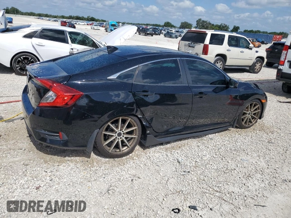 2017 Honda Civic EX-T with VIN 19XFC1E35HE023013, listed as a Copart auction lot 53592114 with 89,260 mi miles and Salvage Title. Bid and sale history available at DreamBid. Image 3.