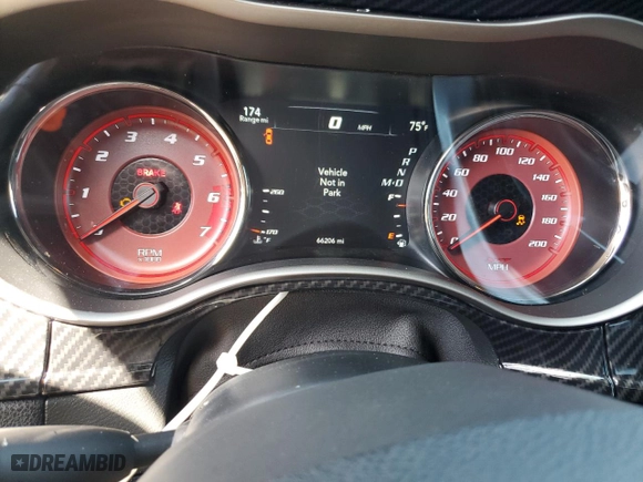 2017 Dodge Charger SRT Hellcat with VIN 2C3CDXL97HH520020, listed as a Copart auction lot 47194245 with 66,206 mi miles and Salvage Title. Bid and sale history available at carsss.com. Image 9.