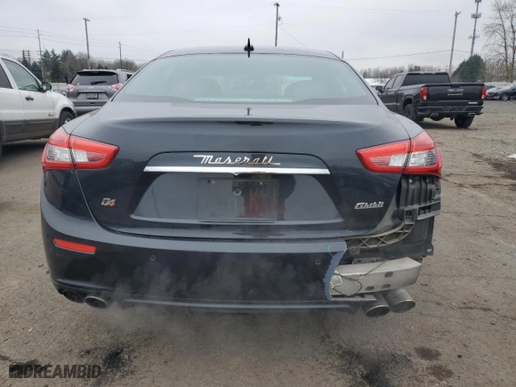 2014 Maserati Ghibli S Q4 with VIN ZAM57RTA3E1089652, listed as a Copart auction lot 42714205 with 89,346 mi miles and Salvage Title. Bid and sale history available at carsss.com. Image 6.