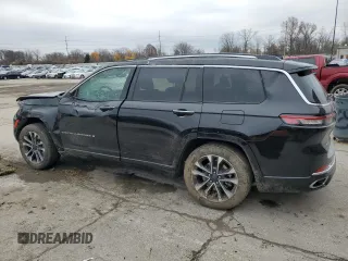 2022 Jeep Grand Cherokee Overland with VIN 1C4RJKDG1N8638676, listed as a Copart auction lot 82389224 with 22,451 mi miles and Salvage title. Bid and sale history available at DreamBid. Image 2.