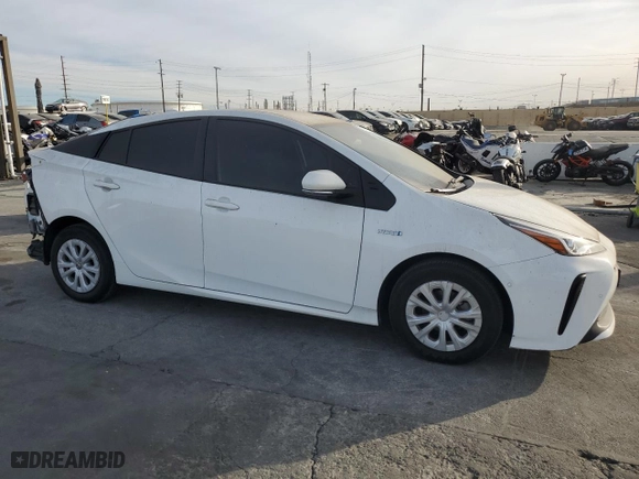 2021 Toyota Prius L Eco with VIN JTDKAMFU6M3148164, listed as a Copart auction lot 41749225 with 83,413 mi miles and Salvage Title. Bid and sale history available at carsss.com. Image 4.
