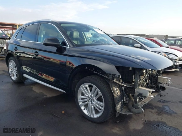 2019 Audi Q5 Premium Plus with VIN WA1BNAFYXK2084424, listed as a IAAI auction lot 41253535 with 62,484 mi miles. Bid and sale history available at carsss.com. Image 1.